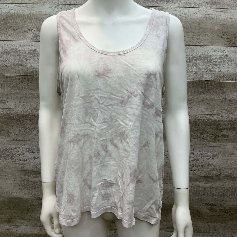 Athleta Pink Tie-Dye Tank Top Size L